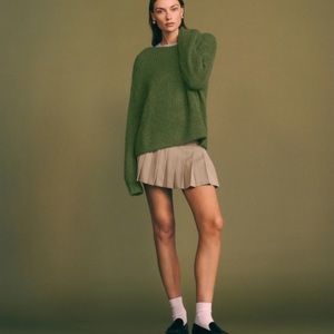 The Reformation Tessa skirt in khaki